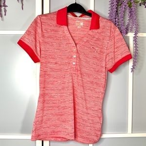 Puma cell moisture management gold or polo shirt